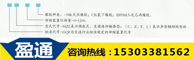 橋梁伸縮縫代號(hào)表示方法及意義